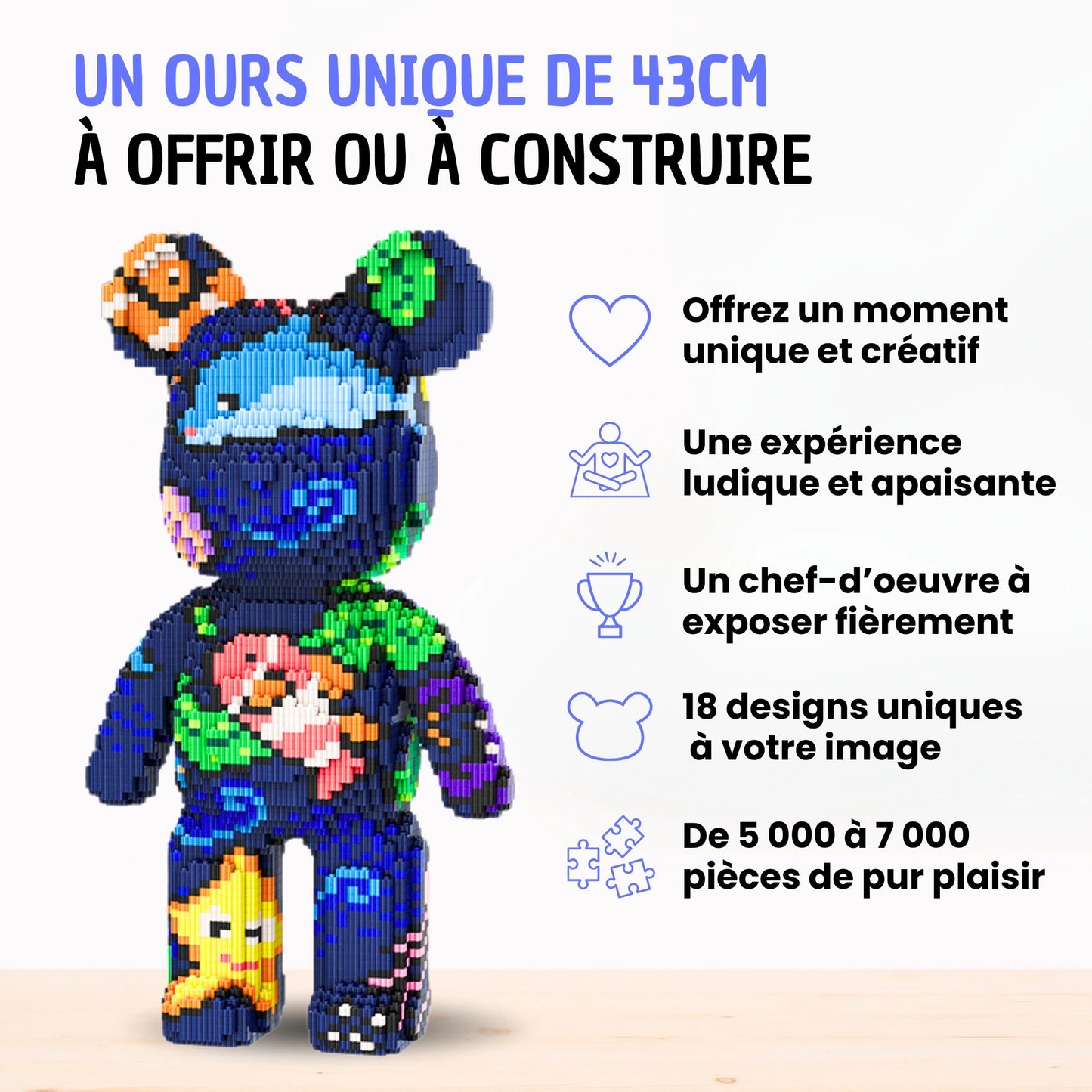TeddyBricks - Ours géant à assembler